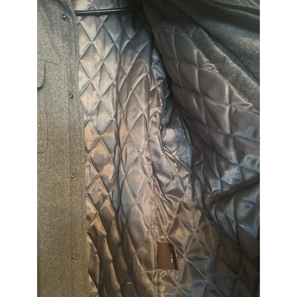 Michael Kors Wool Blend Jacket Men's Size L Gray‎  Utility Coat Jacket- EUC